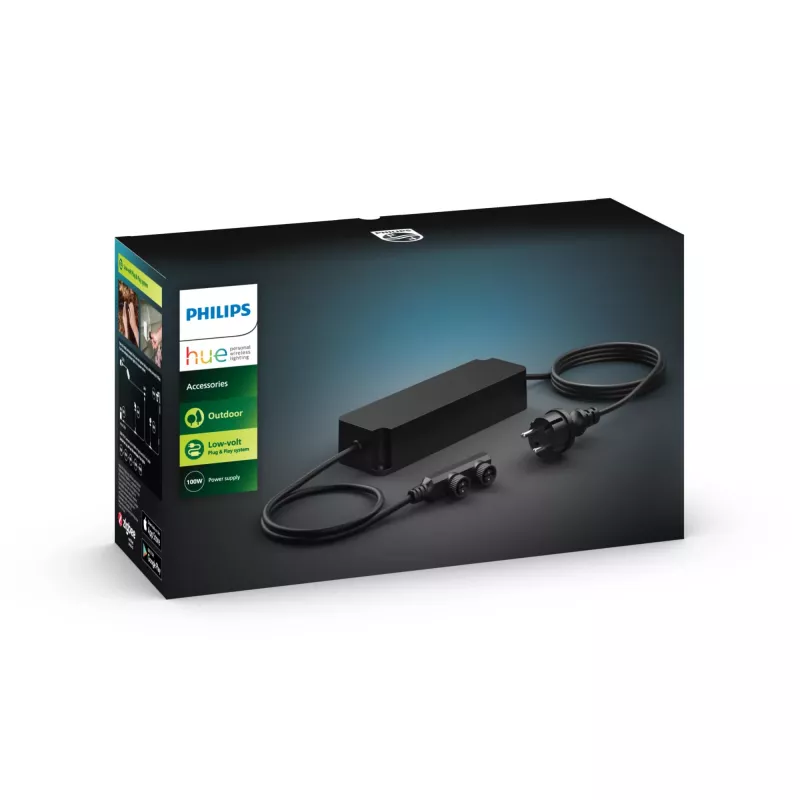 Philips Hue Outdoor 100 W Netzteil mit Stecker, 220-240 V