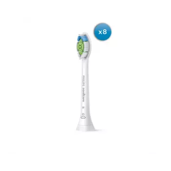 Zahnbürstenaufsätze Philips HX6068/87 Optimal White, 8 Stück, Weiß, mittlere Borstenhärte, 3-Monate-Austauschintervall