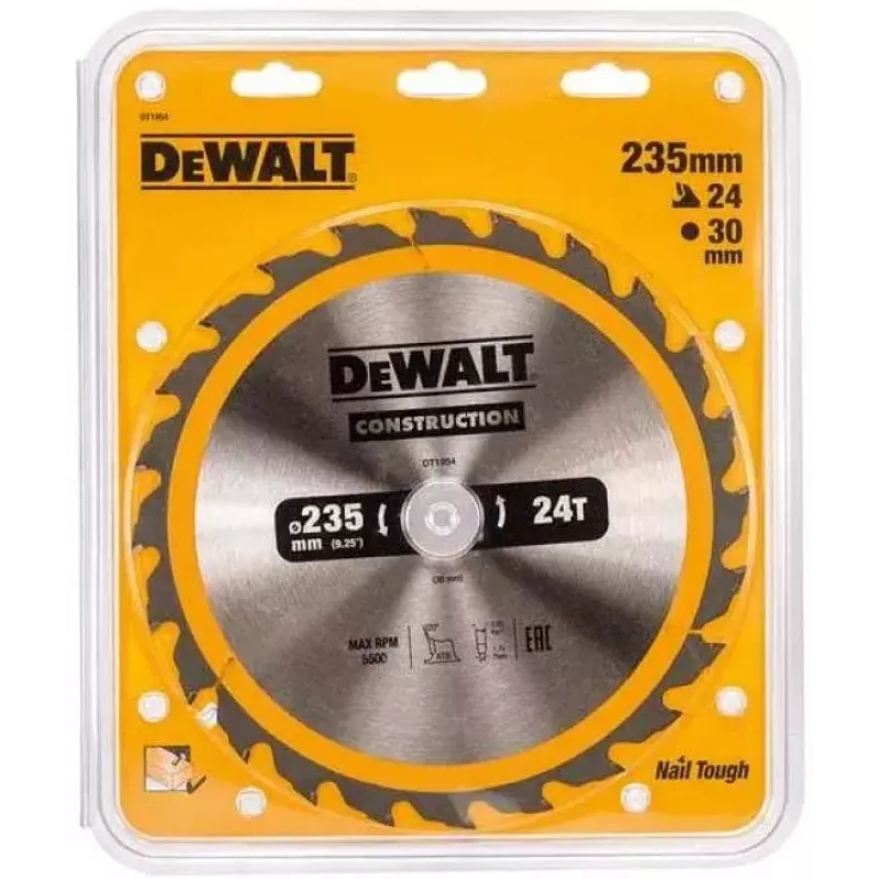 DeWALT DT1954 Kreissägeblatt, 235 x 30 mm, 24T