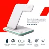CANYON WS-303 3-in-1 Qi-Wireless-Ladestation, 15 W, Weiß (CNS-WCS303W)