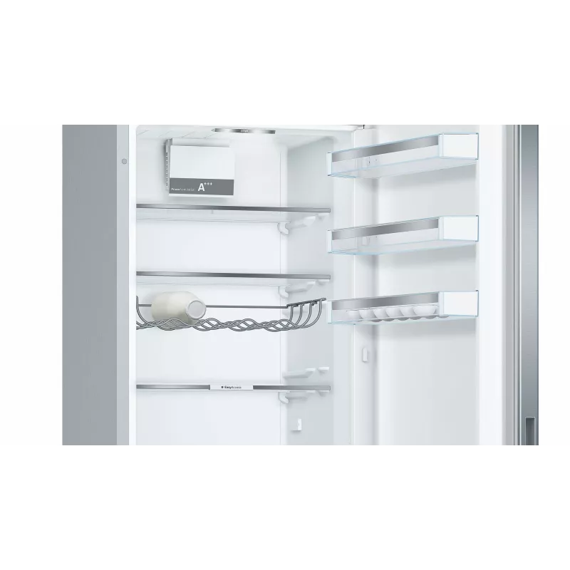 Bosch Serie 6 KGE39AICA Kühl-Gefrierkombination, freistehend, 343 l (249 l + 94 l), 201 cm, Energieeffizienzklasse C, Edelstahl