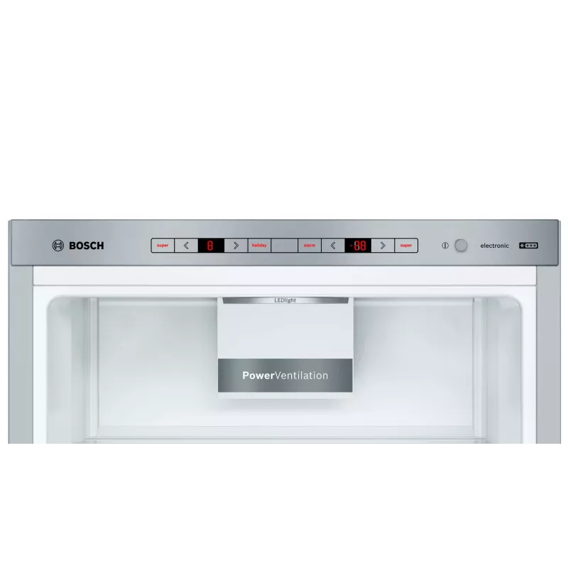 Bosch Serie 6 KGE39AICA Kühl-Gefrierkombination, freistehend, 343 l (249 l + 94 l), 201 cm, Energieeffizienzklasse C, Edelstahl