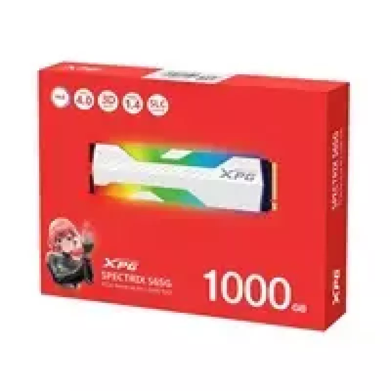ADATA XPG Spectrix S65G 1 TB M.2 2280 SSD, PCIe 4.0 x4, Lesen 6000 MB/s, Schreiben 4000 MB/s, Aluminium