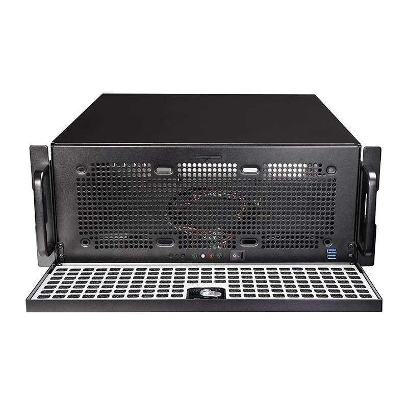 Chieftec UNC-409S-AIO-OP Computergehäuse Rack Schwarz