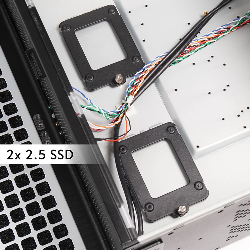 Chieftec UNC-409S-AIO-OP Computergehäuse Rack Schwarz