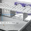 Chieftec UNC-409S-AIO-OP Computergehäuse Rack Schwarz