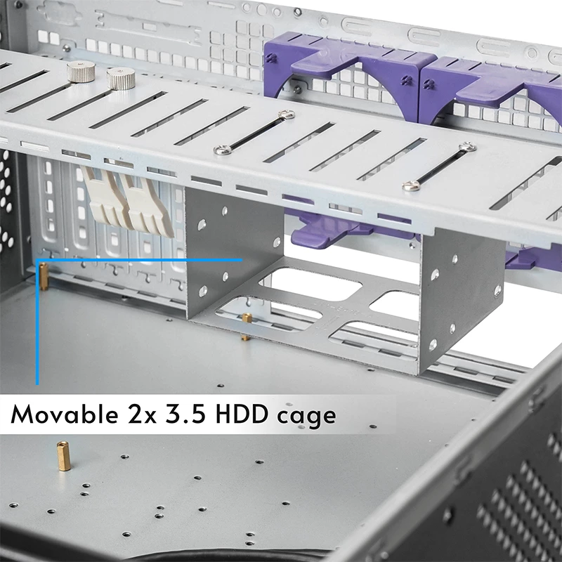 Chieftec UNC-409S-AIO-OP Computergehäuse Rack Schwarz