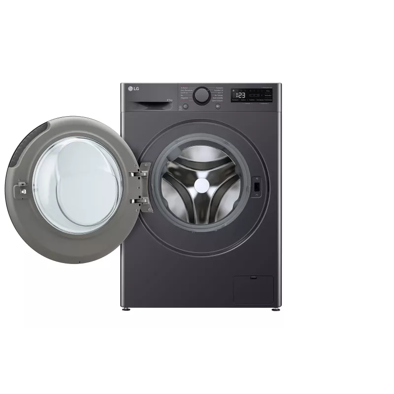 Waschmaschine mit Trockner LG V5WD95SLIMB Frontlader freistehend 5 kg 1200 U/min Schwarz