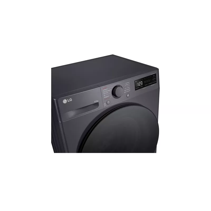 Waschmaschine mit Trockner LG V5WD95SLIMB Frontlader freistehend 5 kg 1200 U/min Schwarz