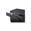 Waschmaschine mit Trockner LG V5WD95SLIMB Frontlader freistehend 5 kg 1200 U/min Schwarz