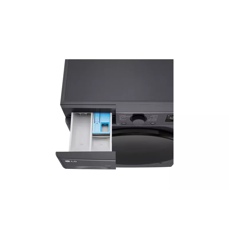 Waschmaschine mit Trockner LG V5WD95SLIMB Frontlader freistehend 5 kg 1200 U/min Schwarz