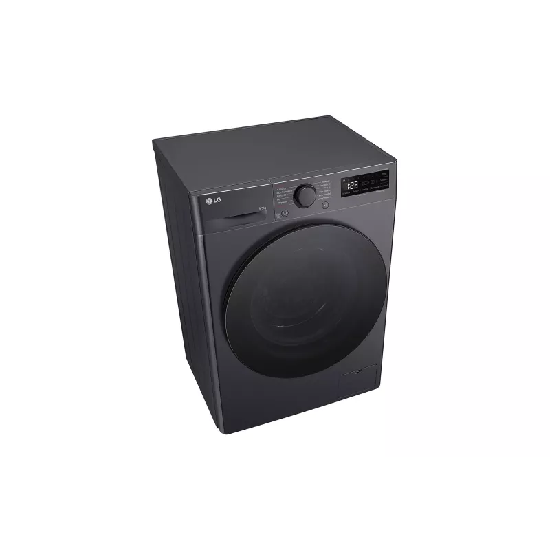 Waschmaschine mit Trockner LG V5WD95SLIMB Frontlader freistehend 5 kg 1200 U/min Schwarz