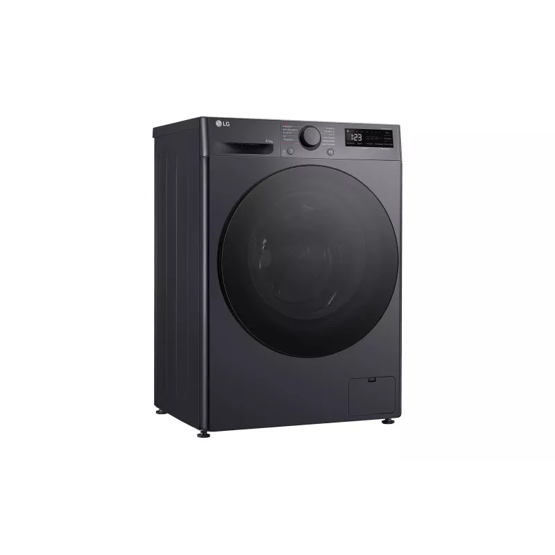 Waschmaschine mit Trockner LG V5WD95SLIMB Frontlader freistehend 5 kg 1200 U/min Schwarz