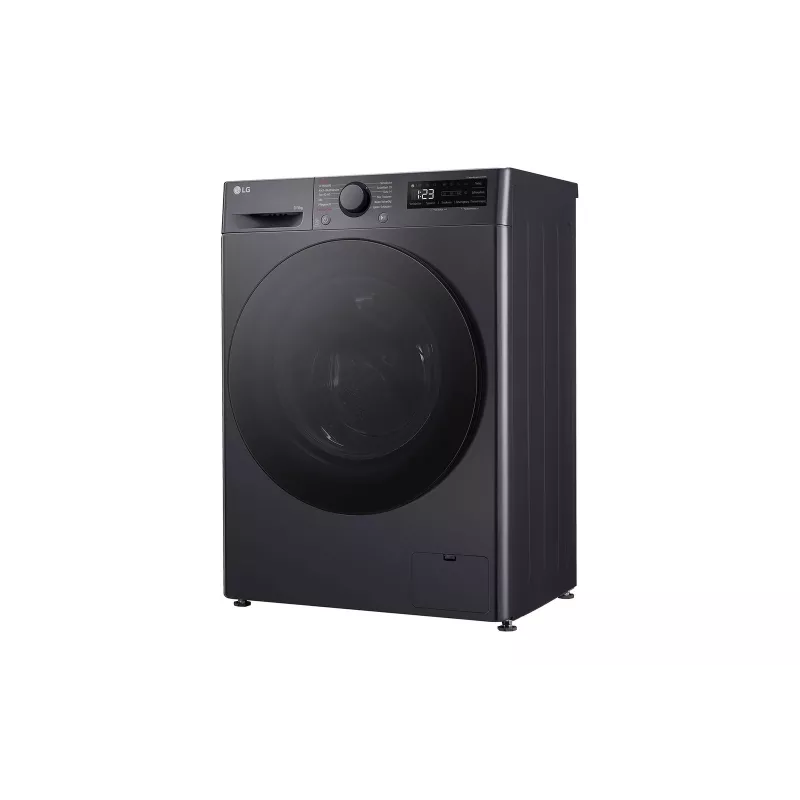 Waschmaschine mit Trockner LG V5WD95SLIMB Frontlader freistehend 5 kg 1200 U/min Schwarz