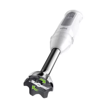 Stabmixer BRAUN MultiQuick 5 MQ 50001 M — 1000 W, Edelstahlschaft, 0,6-L-Becher, grau/weiß
