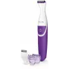 Bikinitrimmer Philips Essential BRT383/15, 3 Längenstufen, AA-Batterie, 120 Min. Laufzeit, Weiß/Violett