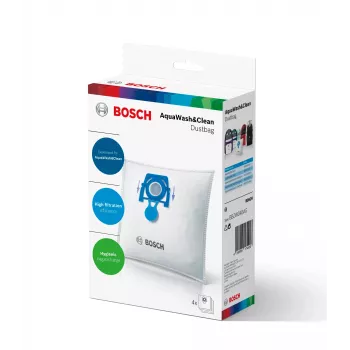 Staubbeutel für Bodenstaubsauger Bosch BBZWD4BAG, weiß, 4 Stück Packung