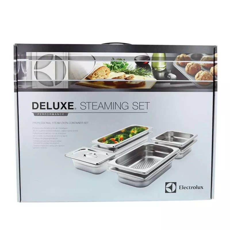 Electrolux PKKS8 Dampfgarbehälter-Set, Stahl, 4 Teile