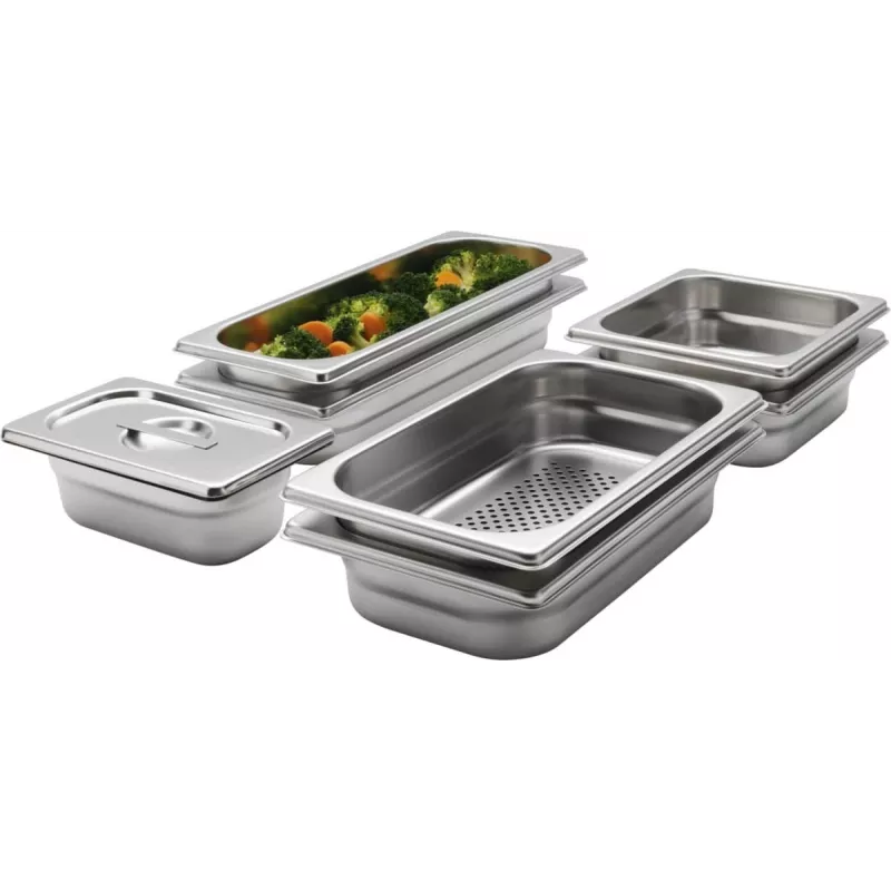 Electrolux PKKS8 Dampfgarbehälter-Set, Stahl, 4 Teile