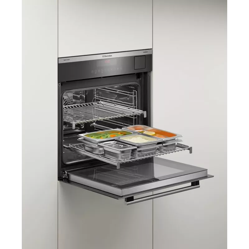 Electrolux PKKS8 Dampfgarbehälter-Set, Stahl, 4 Teile