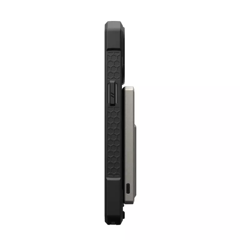 Urban Armor Gear 9B4417113636 Ultra Slim Rugged magnetische kabellose Powerbank, 5000 mAh, 20 W, Titan