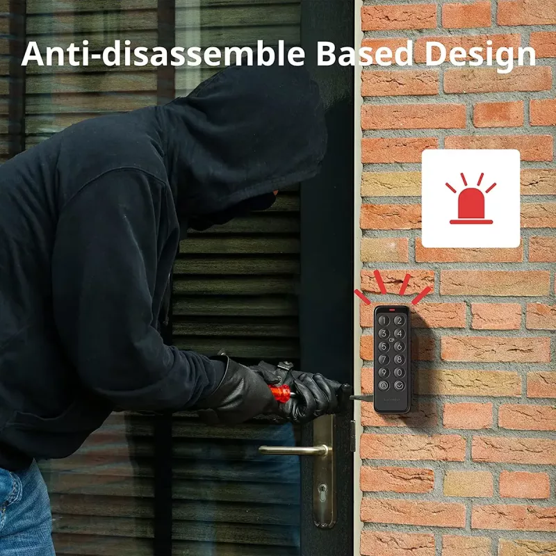 SwitchBot Keypad Touch Tastatur für smartes Türschloss, Schwarz