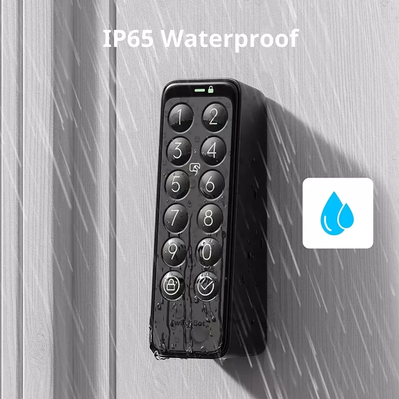 SwitchBot Keypad Touch Tastatur für smartes Türschloss, Schwarz