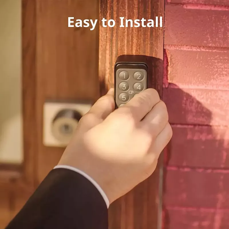 SwitchBot Keypad Touch Tastatur für smartes Türschloss, Schwarz