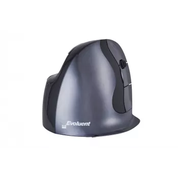 BakkerElkhuizen Evoluent D Small Wireless, rechtshändig, vertikales Design, Laser, RF Wireless, 3200 DPI, Schwarz