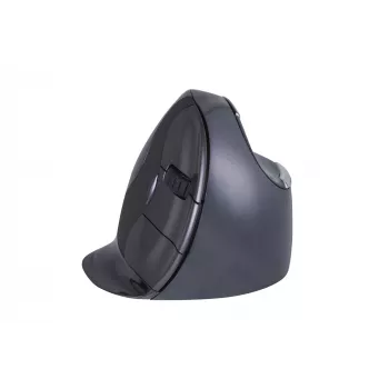 BakkerElkhuizen Evoluent D Small Wireless, rechtshändig, vertikales Design, Laser, RF Wireless, 3200 DPI, Schwarz