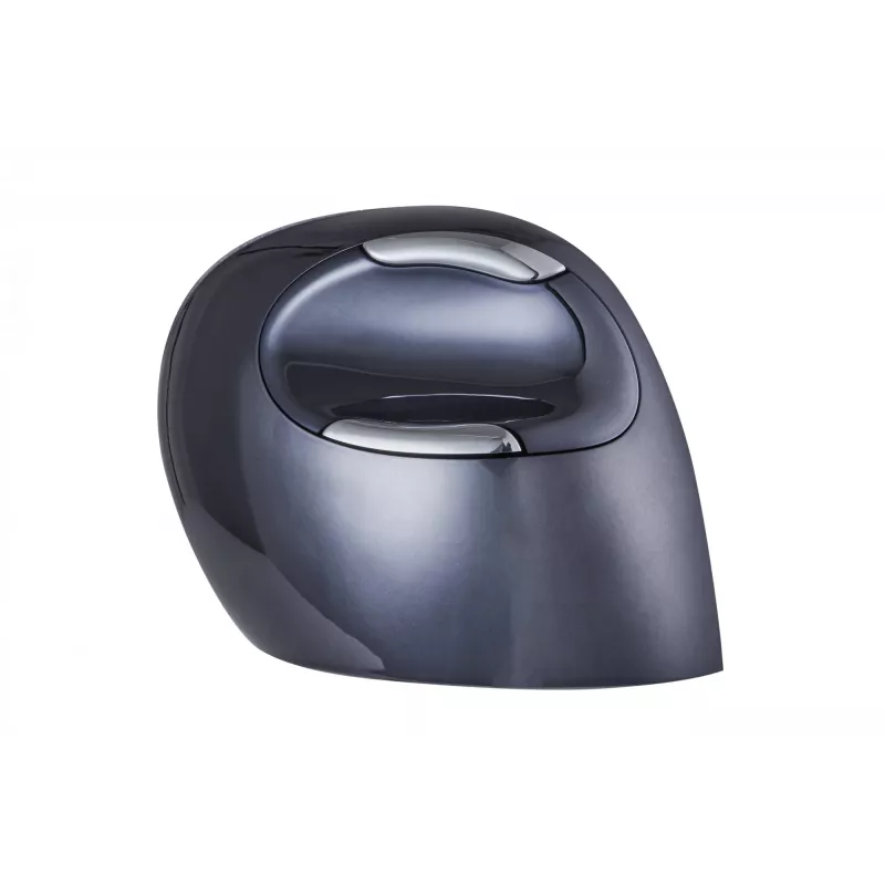 BakkerElkhuizen Evoluent D Small Wireless, rechtshändig, vertikales Design, Laser, RF Wireless, 3200 DPI, Schwarz