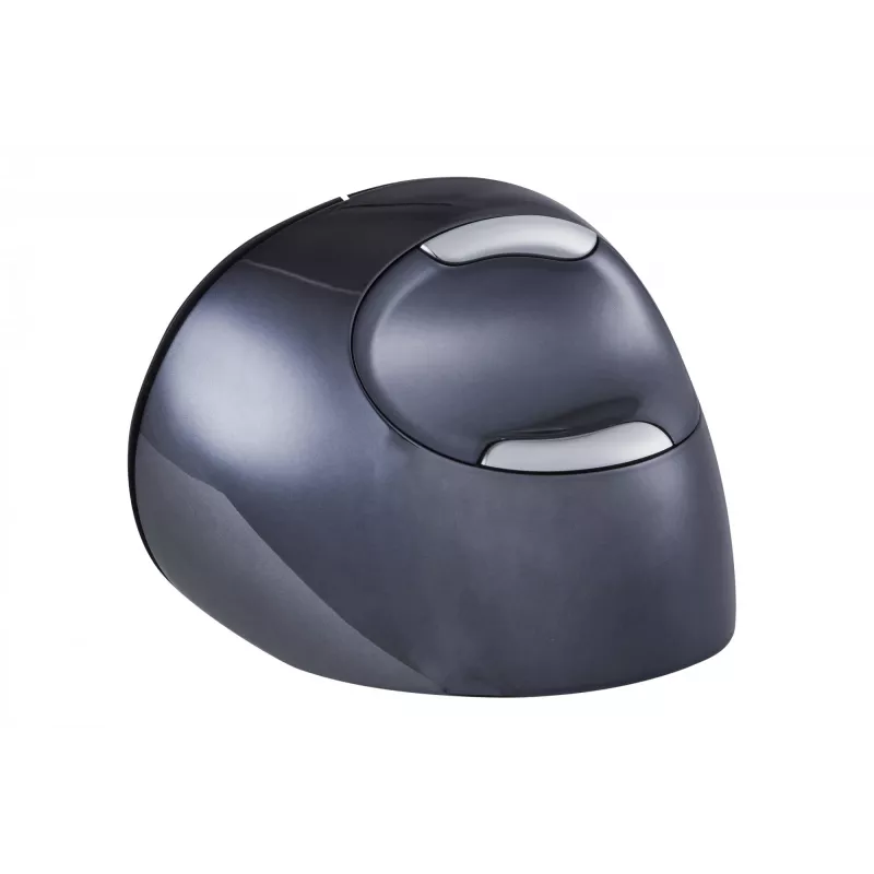 BakkerElkhuizen Evoluent D Small Wireless, rechtshändig, vertikales Design, Laser, RF Wireless, 3200 DPI, Schwarz