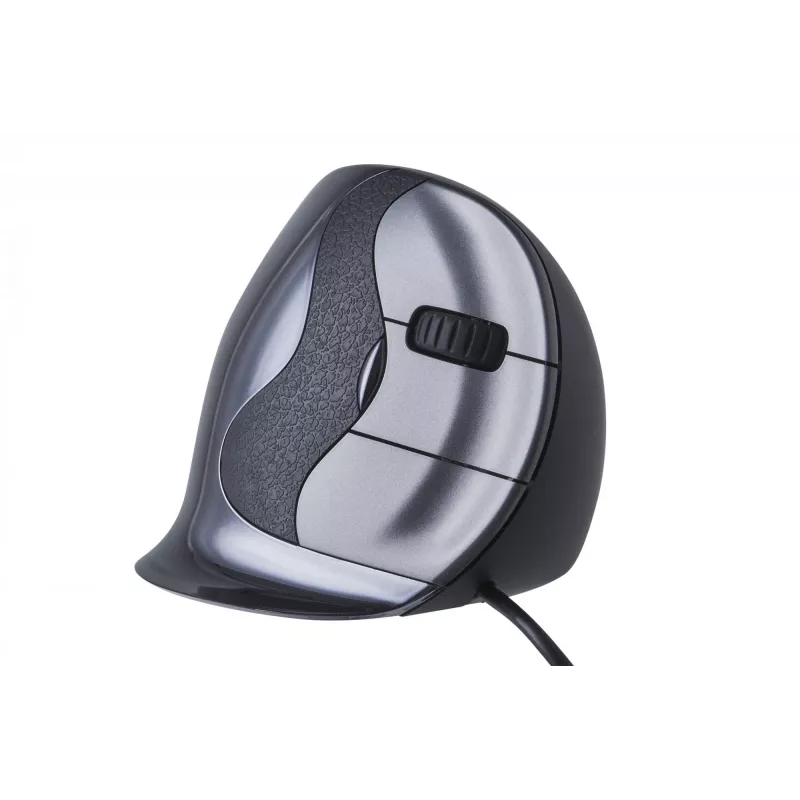 BakkerElkhuizen Evoluent D Medium, Rechtshänder, Vertikales Design, Laser, USB Typ-A, 3200 DPI, Schwarz