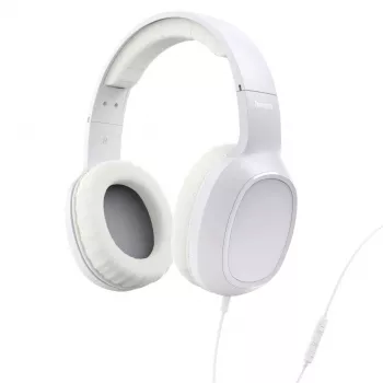 Hama Fun C 00221815 On-Ear-Headset mit Mikrofon, USB-C kabelgebunden, 1,2 m Kabel, Weiß