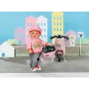 Zapf Creation BABY born 835937 E-Scooter Puppenhelm, 43 cm, Rosa/Schwarz, ab 3 Jahren