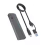 ICY BOX M.2 SATA/NVMe SSD-Gehäuse mit USB 3.2 Gen 2 Type-C und RGB-Beleuchtung