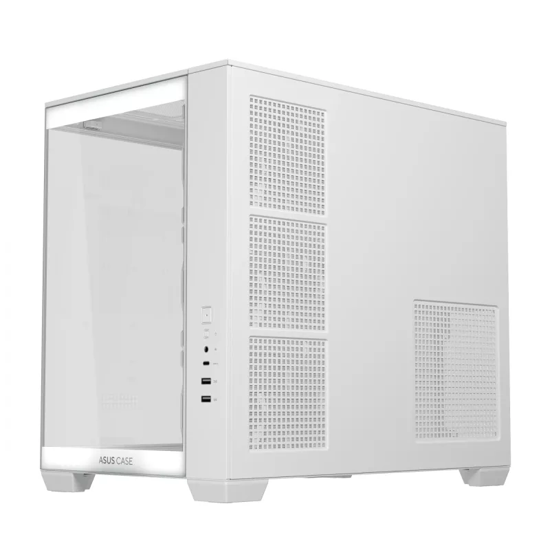 ASUS A32 PLUS TG ARGB PC-Gehäuse, weiß, Hartglas