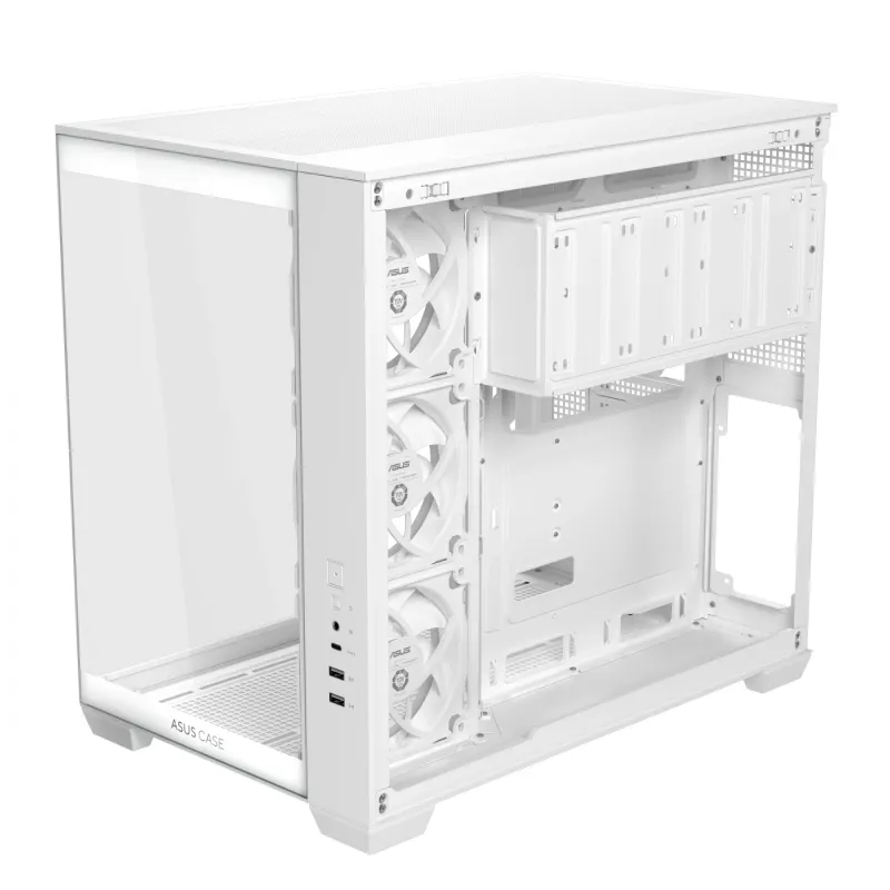 ASUS A32 PLUS TG ARGB PC-Gehäuse, weiß, Hartglas
