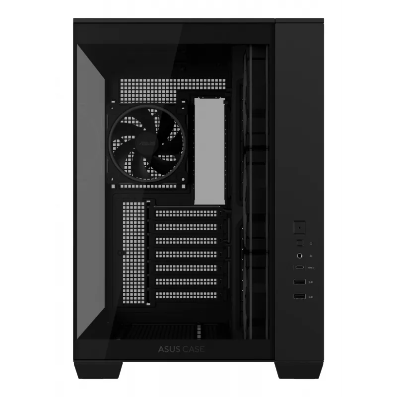 ASUS A32 PLUS TG ARGB PC-Gehäuse, schwarz, ATX/micro ATX/Mini-ITX
