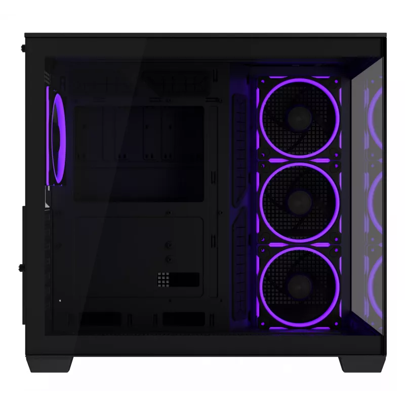 ASUS A32 PLUS TG ARGB PC-Gehäuse, schwarz, ATX/micro ATX/Mini-ITX