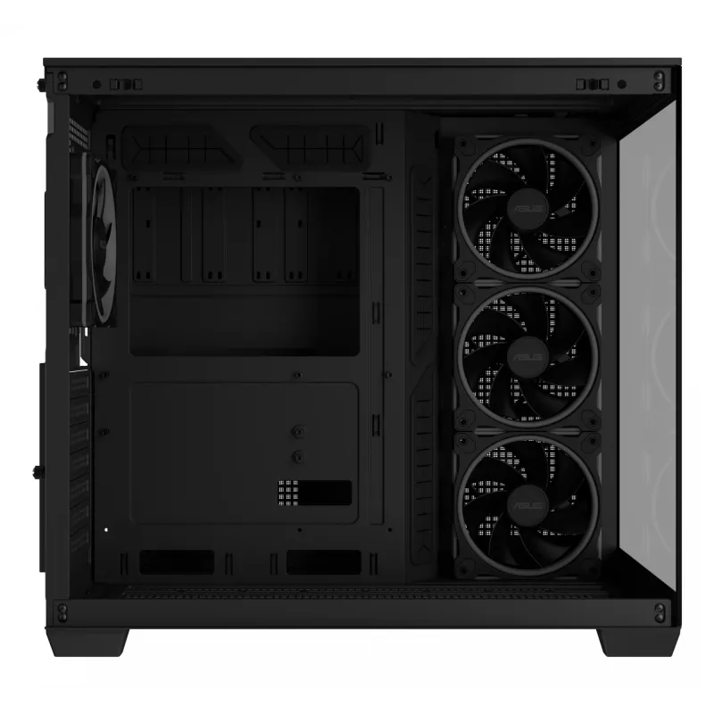 ASUS A32 PLUS TG ARGB PC-Gehäuse, schwarz, ATX/micro ATX/Mini-ITX