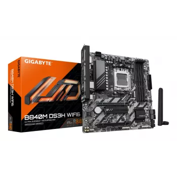 GIGABYTE B840M DS3H WIFI6 Mainboard, AMD B840, Sockel AM5, Micro ATX, DDR5