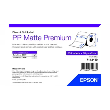 Epson 7113410 Druckeretikett Weiß Selbstklebendes Druckeretikett