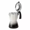Jata HCAF2412 Moka-Kanne, 12 Tassen (0,7 l), Aluminium, induktionsgeeignet, 10,8 cm Boden