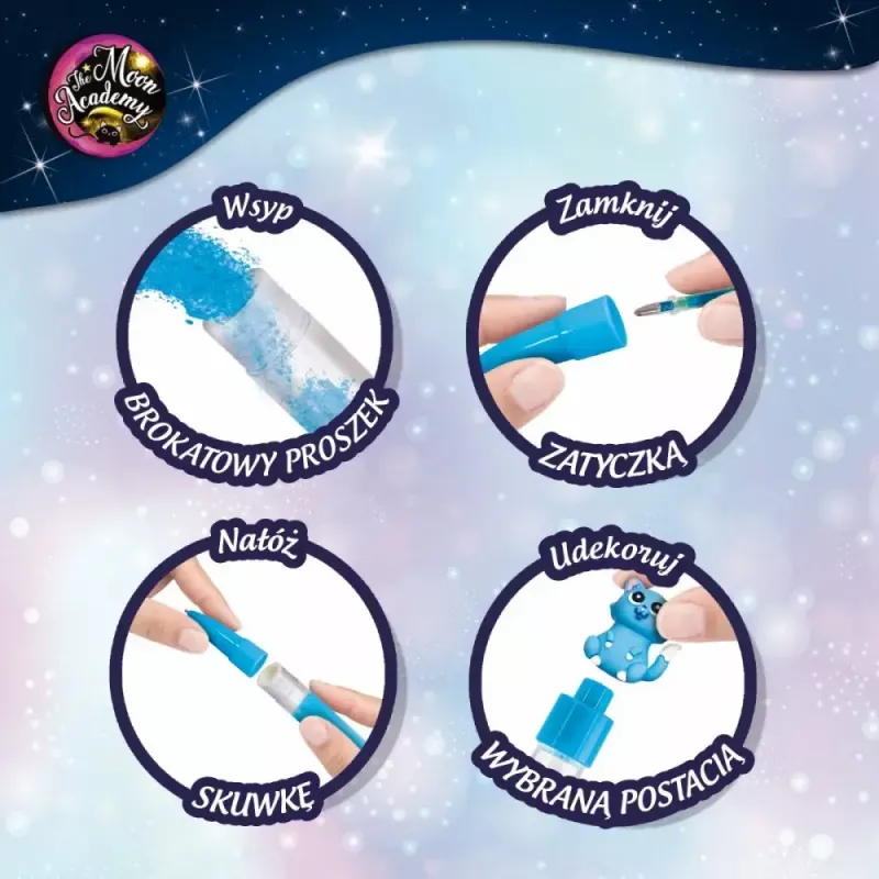 Lernset Liscianigiochi Moon Academy — Mondstifte und Tagebuch