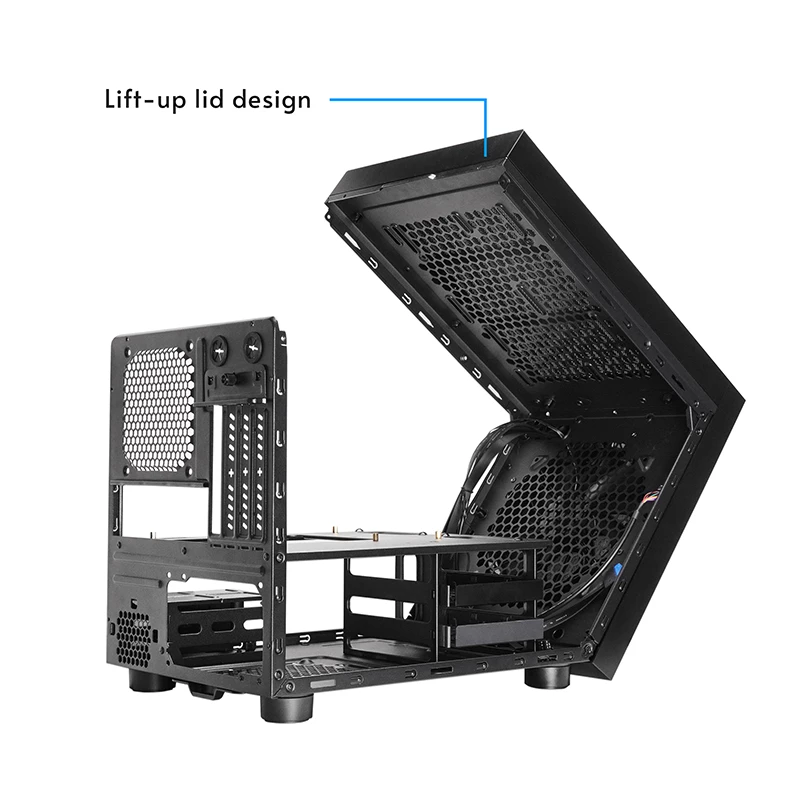 Chieftec CI-03B-OP The Cube mATX-Gehäuse, schwarz