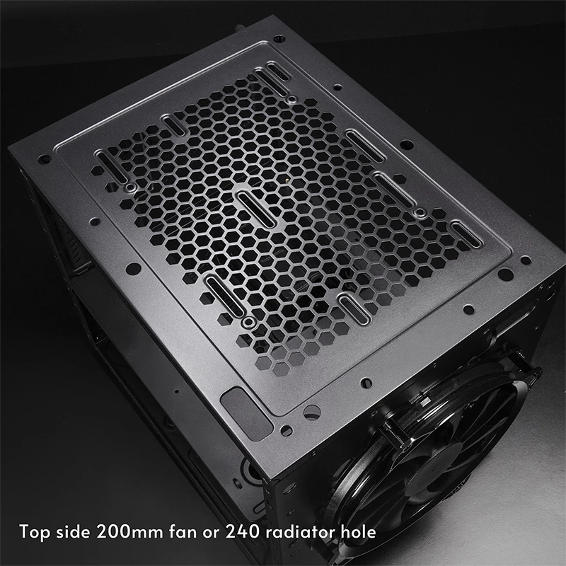 Chieftec CI-03B-OP The Cube mATX-Gehäuse, schwarz