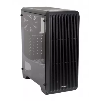 Zalman S2 Midi Tower Gehäuse - Schwarz mit Fenster