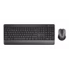 Trust Trezo Tastatur Maus inklusive Universal RF Wireless QWERTY US English Schwarz