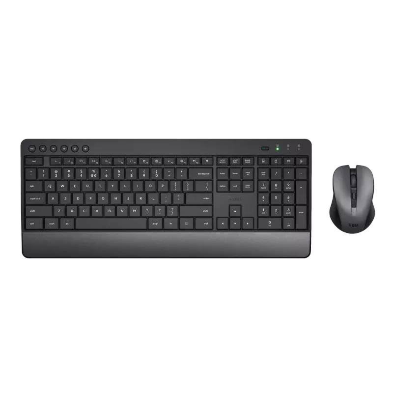 Trust Trezo Tastatur Maus inklusive Universal RF Wireless QWERTY US English Schwarz